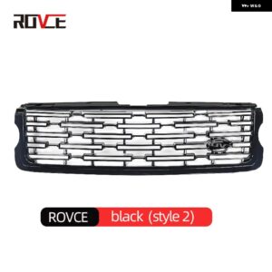 アッパーメッシュグリル アクセサリー LAND ROVER RANGE ROVER VOGUE L405 2013-2017 2023 スタイルフロントバンパー グリル にアップグレー - all black 2