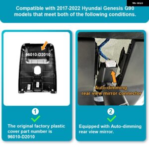 ダッシュカメラ GENESIS G90 2017-2022 ARB WIFI APP コントロールスタイルカービデオレコーダー GENESIS G 90 LHD 専用 カスタムパーツ ア