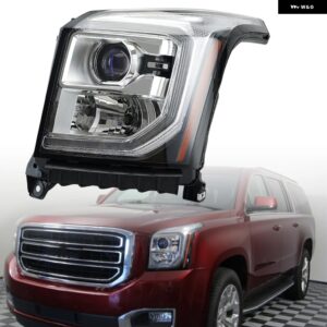 ハロゲンヘッドライト GMC ユーコン 2015-2017 LED DRL プロジェクターヘッドライト ヘッドランプ ウィンカーライト ローハイビームランプ