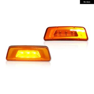 ケンワース T680 T700 T880 ピータービルト 567セット バックアクスルモデルアンバー LED 車フロントサイド マーカー ライトホイールアーチライト - Amber Lens
