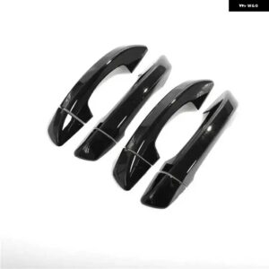 VW ゴルフ 6 MK6 2009-2013 ステッカー カーボンクロームブラック外装ドア ハンドル モールドカバー トリム装飾 - Normal Black