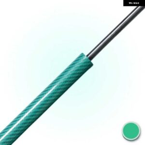 RAM ピックアップ用トランクストラット 第 5世代 RAM 1500 ピックアップ 2018-2023 リアテールゲート ブーツ - Green Carbon Fiber