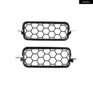 2個 ステンレス フロント フォグライト カバー ハニカムグリル トリム LADA NIVA 自動車アウター - Style C