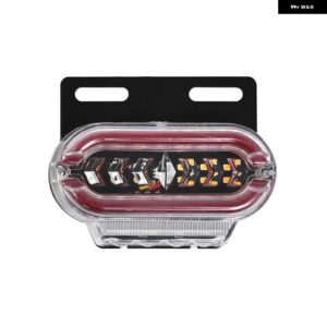 10個 24V LED トラック サイド マーカー ライトトレーラークリアランスライトライトサイドウィンカーポジションランプアンバーホワイトレッドブルー - Red