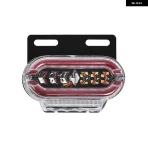 10個 トレーラークリアランスライト 24 ボルト LED マーカー ライト トラック 用アンバー青緑赤白サイドライトライト - Red