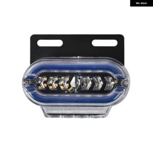 10個 トレーラークリアランスライト 24 ボルト LED マーカー ライト トラック 用アンバー青緑赤白サイドライトライト - Blue