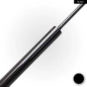 RAM 1500 DT 2019-現在 DZ43302 リアテールゲート ブーツ リフトサポートガススプリングショックアブソーバーダンパー用トランクストラット - Black Carbon Fiber