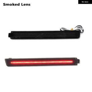 キャデラック CTS 2008-2013 キャデラック CTS-V 2009-2013 赤色 LED リアバンパー リフレクターサイド マーカー ライトパーキングライト - Smoked Lens