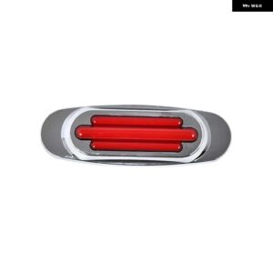 10個 トラック クリアランスライト 24V トレーラーサイド マーカー ライトクロームサイドポジションライトレッドホワイトアンバーブルーグリーン