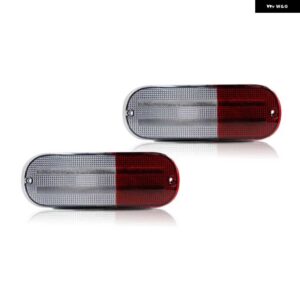 クライスラー PT クルーザー 37012 リアバンパー リフレクターバックアップリバースライトカバー シェルなし電球/ソケット - Clear Red Lens