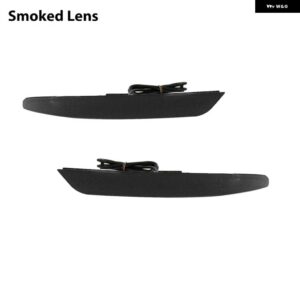 IJDM レッド LED リアバンパー リフレクター ブレーキ テールライト ダイナミック ウィンカーライト 付きリア フォグランプ 2016-2020 インフィニティ QX60 - Smoked Lens