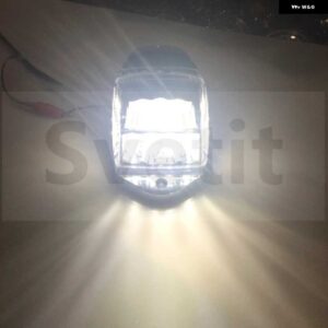 1ペア LED キャブルーフ マーカー ライト トラック 12V トレーラークリアランスライトピックアップホワイトアンバー - WHITE