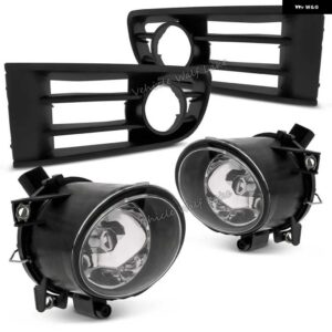 フォントハロゲン フォグライト ランプ + グリル カバー VW ポロ 9N 3 5 ドアハッチバック 37012 スタイリング - pair light grille