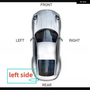 ライト VW キャディ 2011-15 スタイリング リアライトテールランプバルブ 無 - Left Side