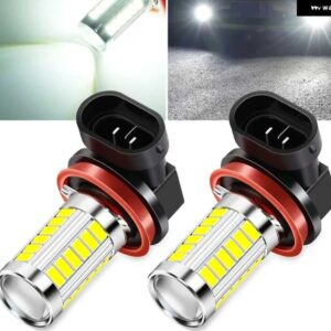 LED カーライト VW パサート CC 39753 スタイリング フロント LED ライト フォグランプ フォグライト - 2pcs LED Bulbs