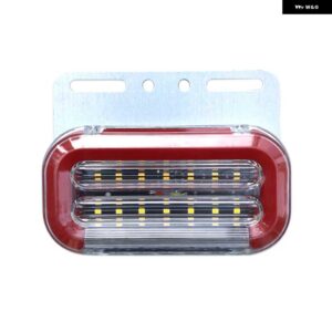 10個 トレーラークリアランスライト 24 ボルト LED マーカー ライト トラック ライトバンサイドライト赤白アンバー青緑 - Red