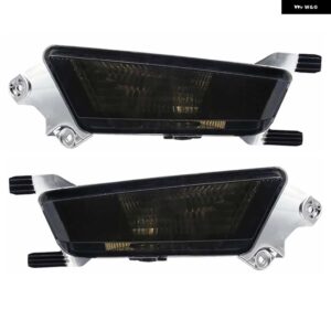 1ペア リアバンパー フォグライト テールランプレンジローバー EVOQUE 2011-18 リフレクター パーツ - Smoked