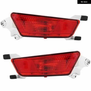 1ペア リアバンパー フォグライト テールランプレンジローバー EVOQUE 2011-18 リフレクター パーツ - Red