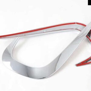 MERCEDES-BENZ GLB-CLASS X247 GLB200 220 250 2019 2020 ABS フロント フォグライト ランプ カバー トリム モールディング ベゼル ガーニッシュ ステッカー - WHITE