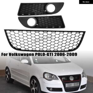 VW ポロ 9N3 フォグランプ ベントグリル カバー VW POLO-GTI 38596 MK4 フロントバンパー アンダーグリル - 3pcs
