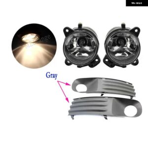 フォグランプ VW トランスポーター T5 マルチバン カラベル 2003-2010 LED フォグライト ブラック フォグランプ カバー グリル 配線ハーネススイッチ キット