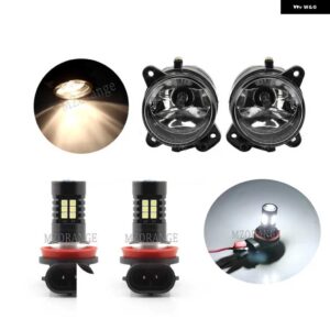 フォグランプ VW トランスポーター T5 マルチバン カラベル 2003-2010 LED フォグライト ブラック フォグランプ カバー グリル 配線ハーネススイッチ キット