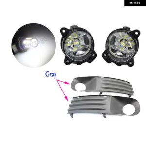 フォグランプ VW トランスポーター T5 マルチバン カラベル 2003-2010 LED フォグライト ブラック フォグランプ カバー グリル 配線ハーネススイッチ キット