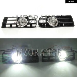 フォグランプ LED ヘッドライト VW ゴルフ 4 MK4 GTI TDI 1997 1998-2006 DRL フォグランプ カバー レーシング グリル ランプグリル - Only LED fog