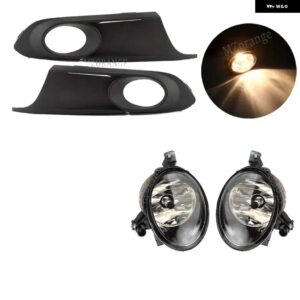 フォグランプ LED VW ジェッタ 6 A6 MK6 2011-14 ヘッドライト フロントバンパー フォグランプ カバー グリル ベゼル フレームワイヤー