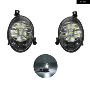 フォグランプ VW ゴルフ 6 MK6 カブリオレ 2009-2013 ヘッドライト LED フォグランプ フォグランプ カバー グリル ベゼル フレーム ハロゲン ドライビング