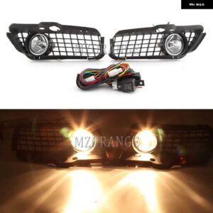 LED フォグライト VW ゴルフ 3 ゴルフ MK3 ジェッタ カブリオ 1992-1998 フォグランプ ヘッドライト カバー グリル ワイヤーケーブル - Halogen