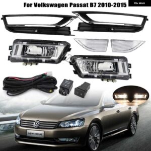 フォグランプ VW パサート B7 2010-15 ヘッドライト フロントバンパー フォグランプ リフレクター カー US モデル - 1 set Halogen