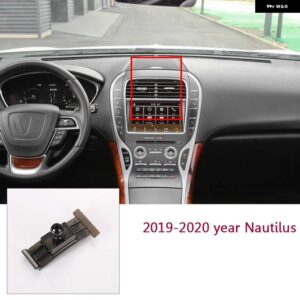 リンカーン MKX MKC MKZ ノーチラスコルセアコンチネンタルアビエーター 2018 2019 2020 専用自動車電話ホルダー スタンドベースブラケット マウント - 19-20yr Nautilus