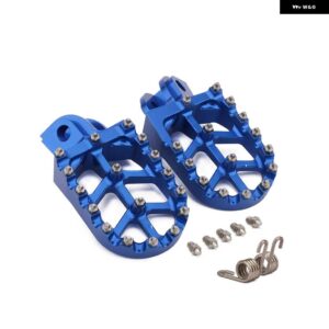 オレンジ CNC フットペグ レスト ペダル KTM EXC SX SXF XC XCW XCF EXCF EXCW XCFW MX SIX DAYS 65 85 125 200 525 - Blue