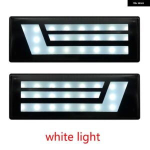 LADA NIVA 4X4 1995 2 X 超高輝度フロントパーキングフロントサイドマーカー電球ランプカースタイリング アンバー ライト - white light 02