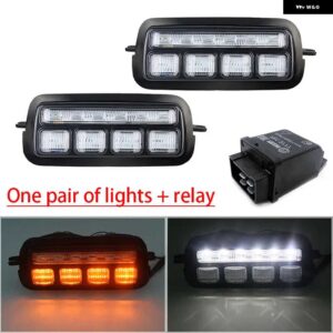2019 LADA NIVA 4X4 1995 LED DRL ライトとランニングウインカー機能カースタイリング LED ターニングランプ - DRL001 and relay
