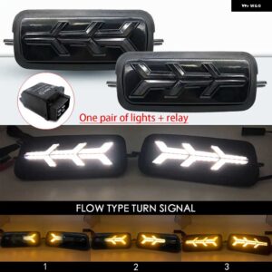 2019 LADA NIVA 4X4 1995 LED DRL ライトとランニングウインカー機能カースタイリング LED ターニングランプ - DRL005 and relay