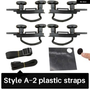 4個 亜鉛メッキ金属ルーフボックス U ボルトクランプ屋上の貨物キャリアラックボルトバン取付 U ブラケット XLX - a