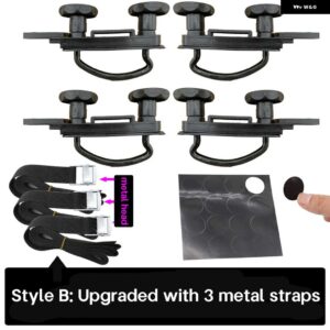 4個 亜鉛メッキ金属ルーフボックス U ボルトクランプ屋上の貨物キャリアラックボルトバン取付 U ブラケット XLX - b