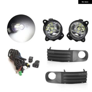 フォグランプ VW T5 LED フォグランプ トランスポーターマルチバンカラベル 2003-2010 グレーカバー グリル ワイヤーハーネススイッチ キット