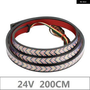 12V 24V LED テールゲート ライト LED トラック テールゲート ライトバーレッドランニングウインカー ブレーキ リバースバックアップ テールライト - 24V 200cm