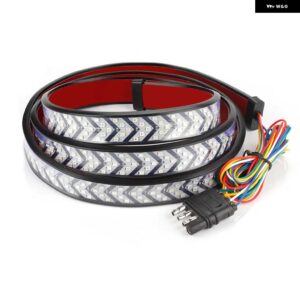 60インチ LED テールライト ストリップピックアップトレーラー SUV LED テールゲート ライトバー運転 ブレーキ 流れるウィンカー ライト