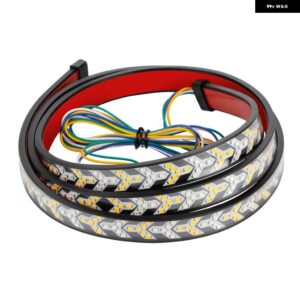 車 LED ピックアップ矢印赤色 LED 流れる黄色ウィンカー ランプスキャン ブレーキ LED ライトバー 100CM リバース テールライト ストリップ
