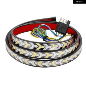 車 LED ピックアップ矢印赤色 LED 流れる黄色ウィンカー ランプスキャン ブレーキ LED ライトバー 100CM リバース テールライト ストリップ