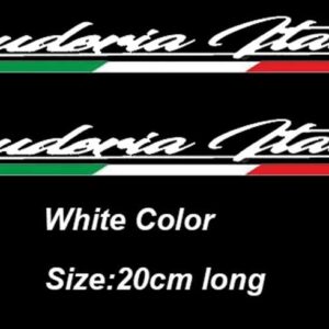 2個 スクーデリアイタリア車体 ステッカー フィアット 500 アバルト 595 695 サイドスカート デカール グラフィック - black