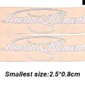 2個 ステンレス LAURIN KLEMENT インテリア ステッカー SKODA SUPERB ファビア OCTAVIA RAPID SUPERB YETI KAMIQ スカラ KAROQ デカール - 2pcs small size