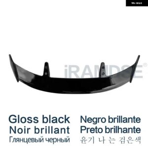 グロスブラック スポイラー シート イビサレオンカーボンペイント 2009-2021 年リア フロントガラス ウイングトランク ABS - Gloss Black