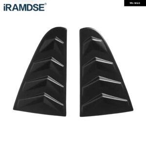 クォーターサイドウィンドウ ルーバースクープカバー ベントカーボン表面スポイラー 装飾 VW ARTEON パサート CC 2009 - 2018 - Matt Black