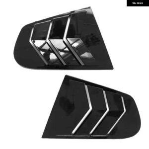 クォーターサイドウィンドウ ルーバースクープカバー ベントカーボン表面スタイルスポイラー 装飾 VW シロッコ 2009 - 2018 - gloss black 2pcs