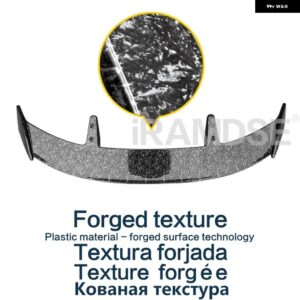スポイラー VW ゴルフ MK8 テクスチャー 2020-2023 タイプ TE リアトランクウィング - Forged texture
